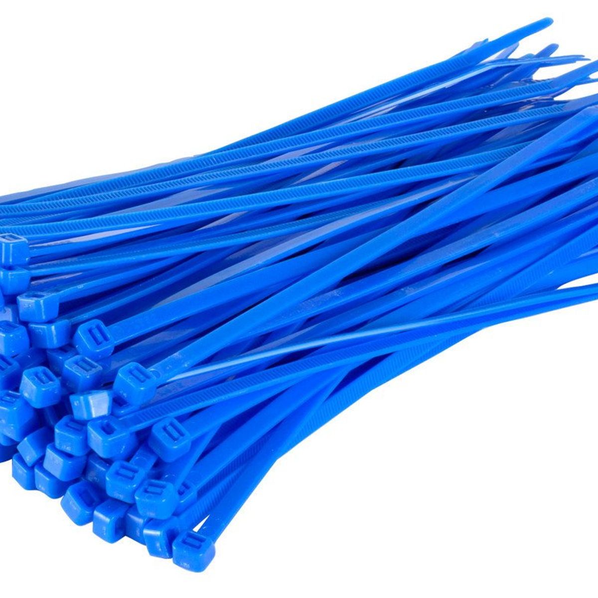 GENERICO - Amarra Cable 100 x 2.5 mm Azul (Bolsa 100 Unidades)