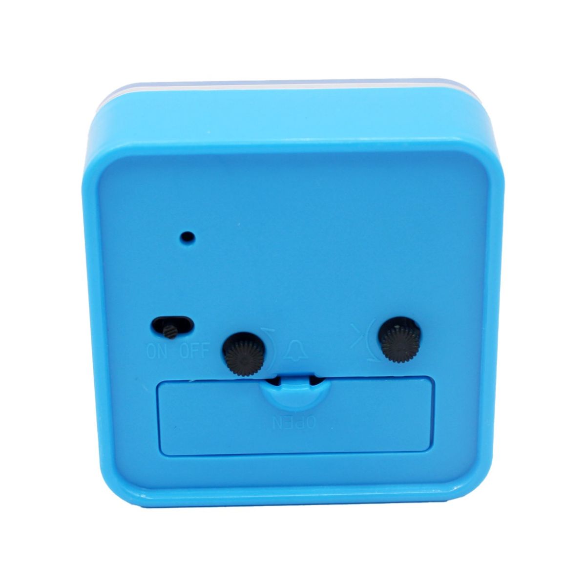 GENERICO - Reloj Despertador Cuadrado Ideal para Escritorio Azul - SC