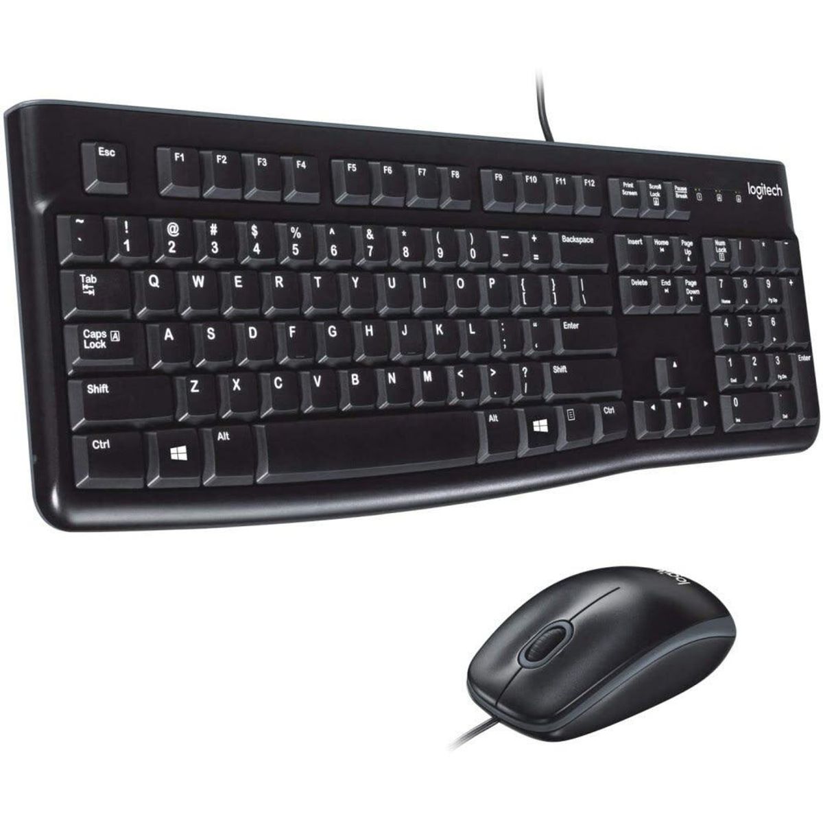 LOGITECH - COMBO TECLADO+MOUSE ALAMBRICO USB LOGITECH MK120 NEGRO