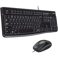COMBO TECLADO+MOUSE ALAMBRICO USB MK120 NEGRO