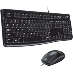 LOGITECH - COMBO TECLADO+MOUSE ALAMBRICO USB MK120 NEGRO