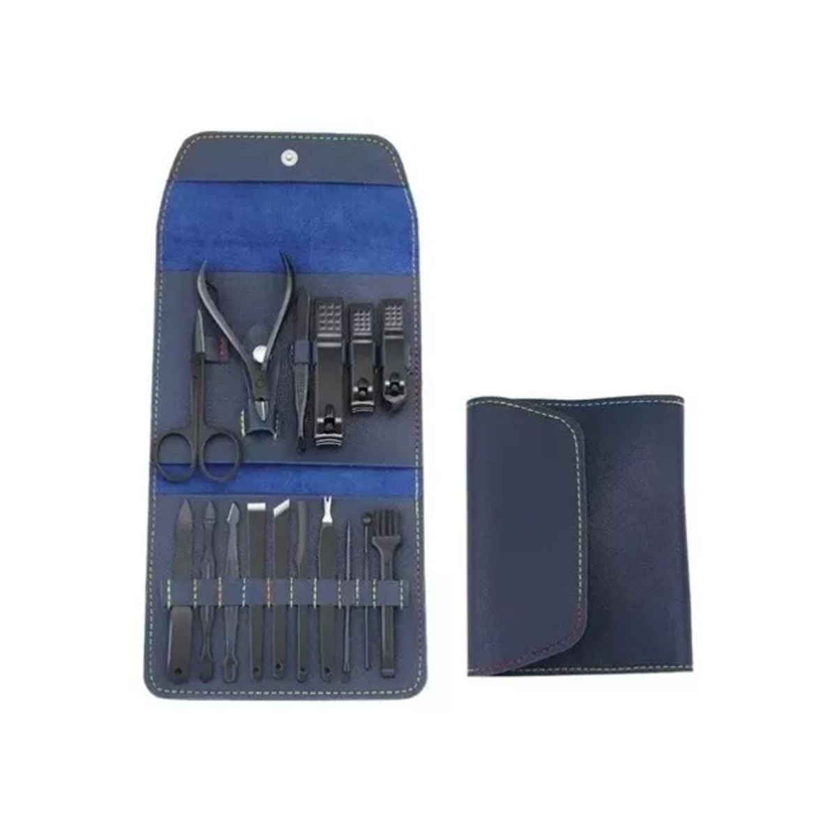 GENERICO - Set De Corta Uñas 16 Piezas - Cuidado Personal Manicure AZUL