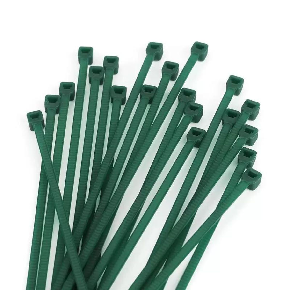 GENERICO - Amarra Cable 100 x 2.5 mm Verde (Bolsa 100 Unidades)