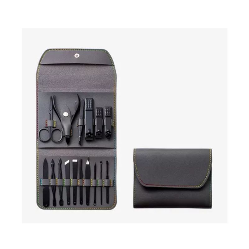 GENERICO - Set De Corta Uñas 16 Piezas - Cuidado Personal Manicure GRIS