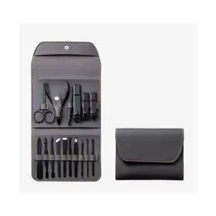 GENERICO - Set De Corta Uñas 16 Piezas - Cuidado Personal Manicure GRIS