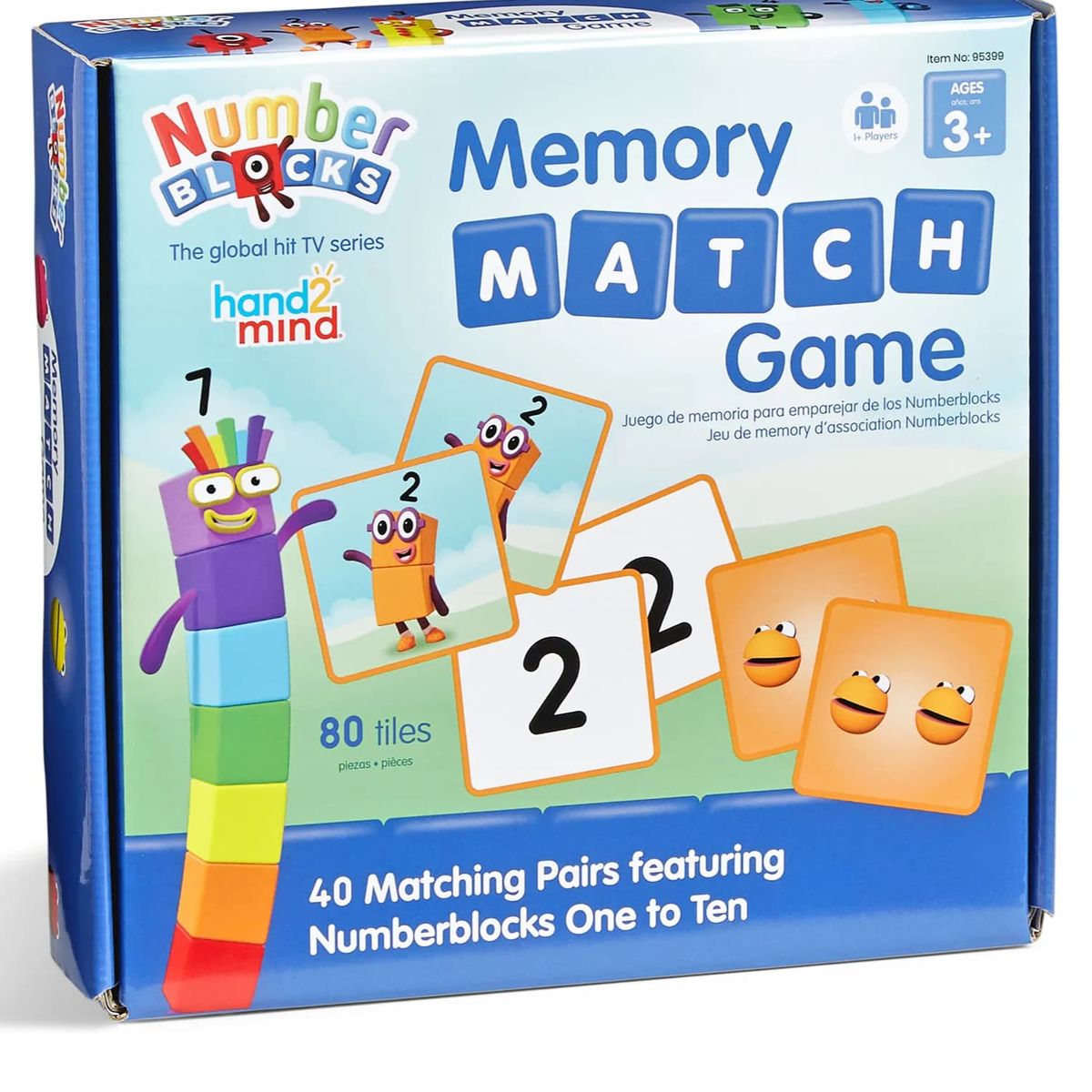 LEARNING RESOURCES - Numberblocks Juego Memorice Niños - Amigos 1 Al 10 80pzs