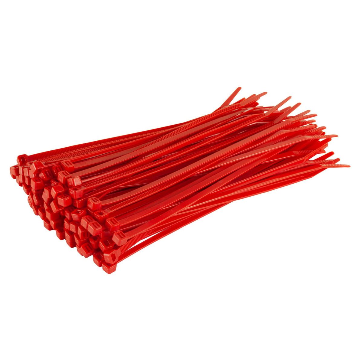 GENERICO - Amarra Cable 150 x 3.6 mm Rojo (Bolsa 100 Unidades)