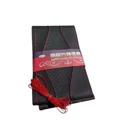 GENERICO - Funda forro Protector volante auto 38CM DISEÑO hilo ROJO