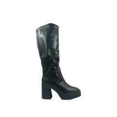 PAND G - Bota Negra Plataforma Mujer