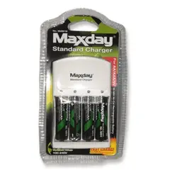 GENERICO - Cargador De Baterias Aa Aaa 9v+ 4 Bateria Recargable Aa Pila