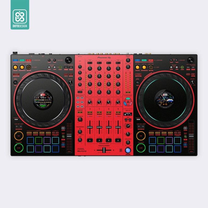 GENERICO - Skin DDJ-FLX10 Colors DVS Rojo  Doto Desing Default Title