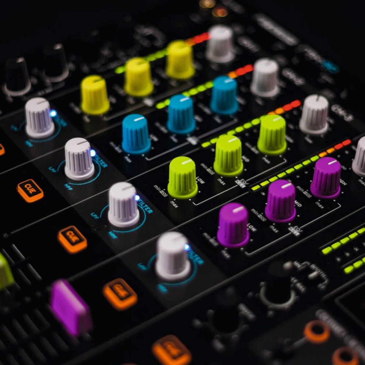 GENERICO - Tapa de perilla de Crossfader Azul - 5 unidades Beat Tools