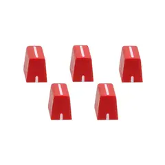 GENERICO - Tapa de perilla de Crossfader Roja - 5 unidades