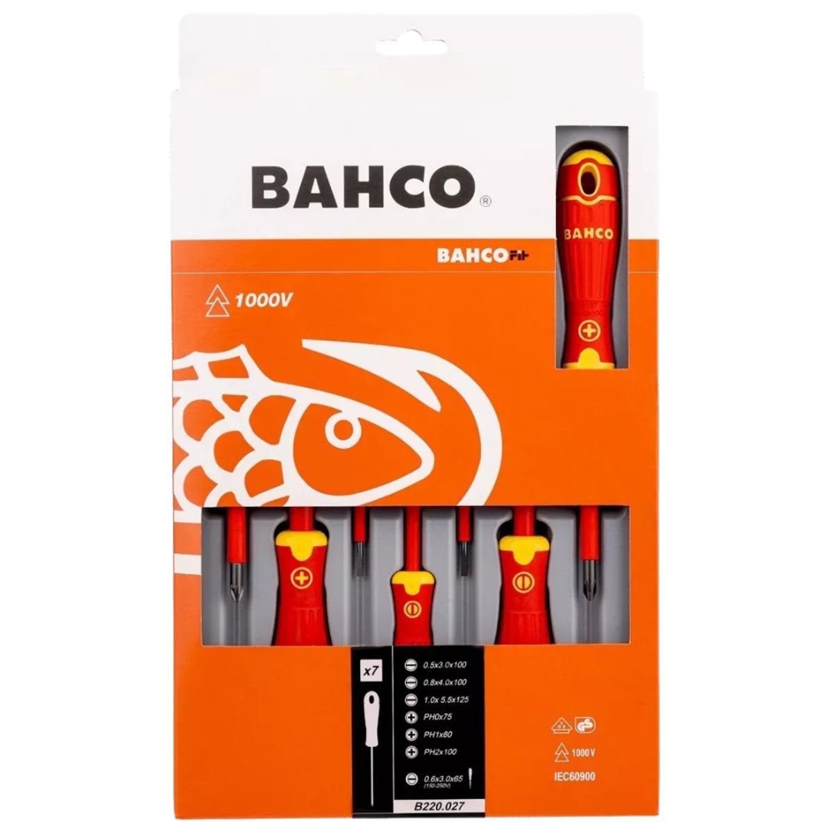 BAHCO - Set destornilladores aislado 7 piezas - B220.027