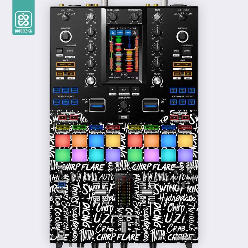 GENERICO - Skin DJM-S11 Scratch Style Negro Doto Desing Default Title