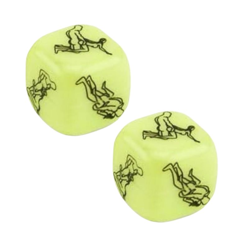 GENERICO - Set 2 Dados Para Juego Previo Sexual Posiciones Lugares.