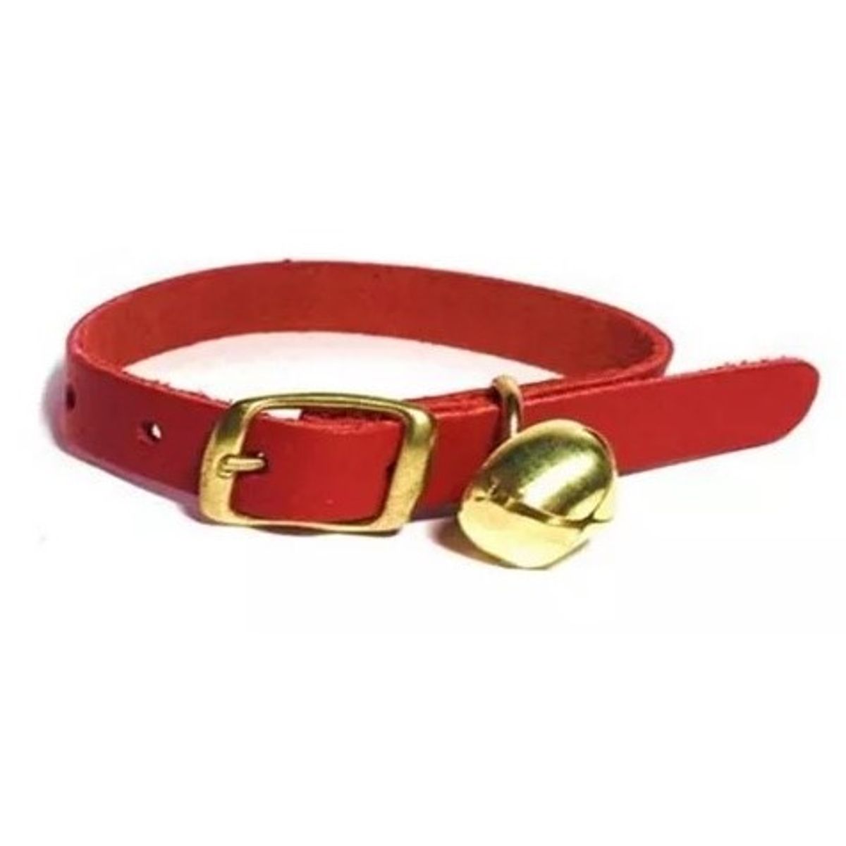 GENERICO - Collar De Cuero Para Gato Con Cascabel Pets And Friends