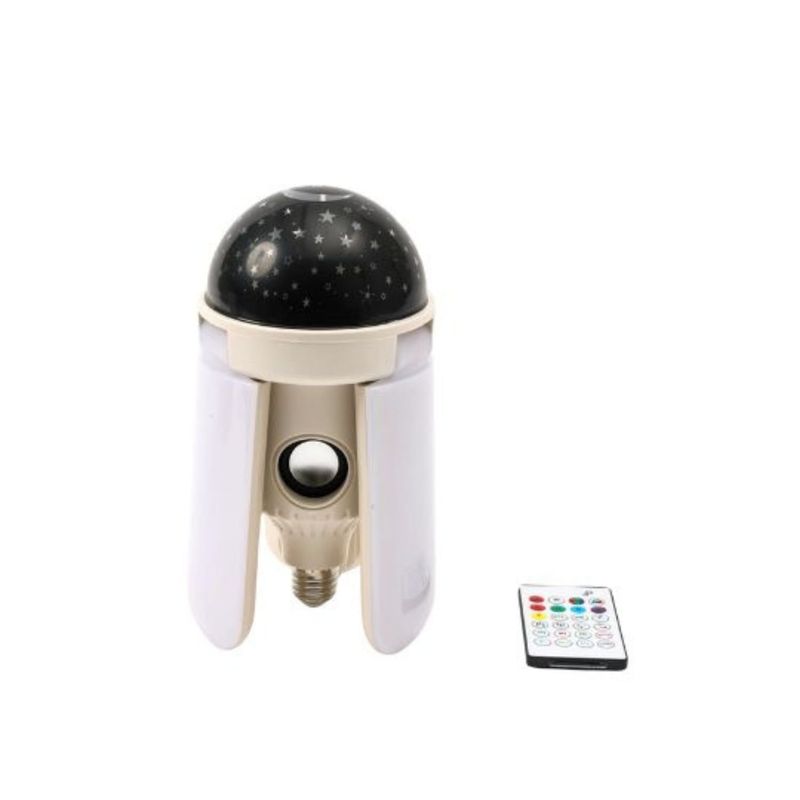 GENERICO - Lámpara Proyector Musical Techo LED Inalámbrica RGB Con Control