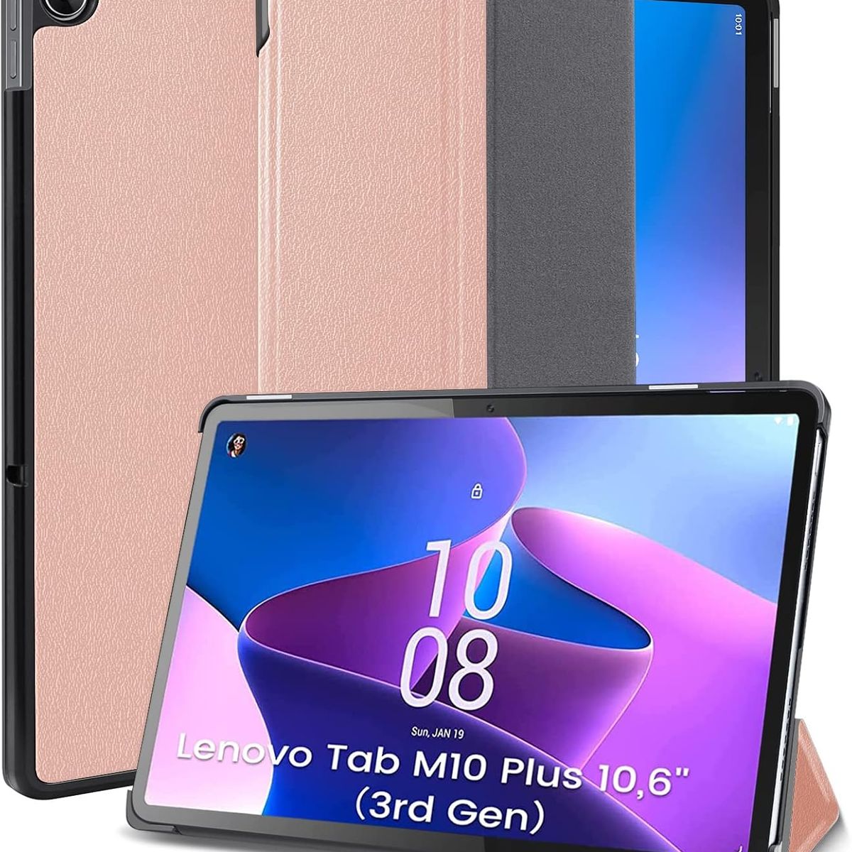 GENERICO - Funda Inteligente compatible con Lenovo Tab M11 Rosa Gold