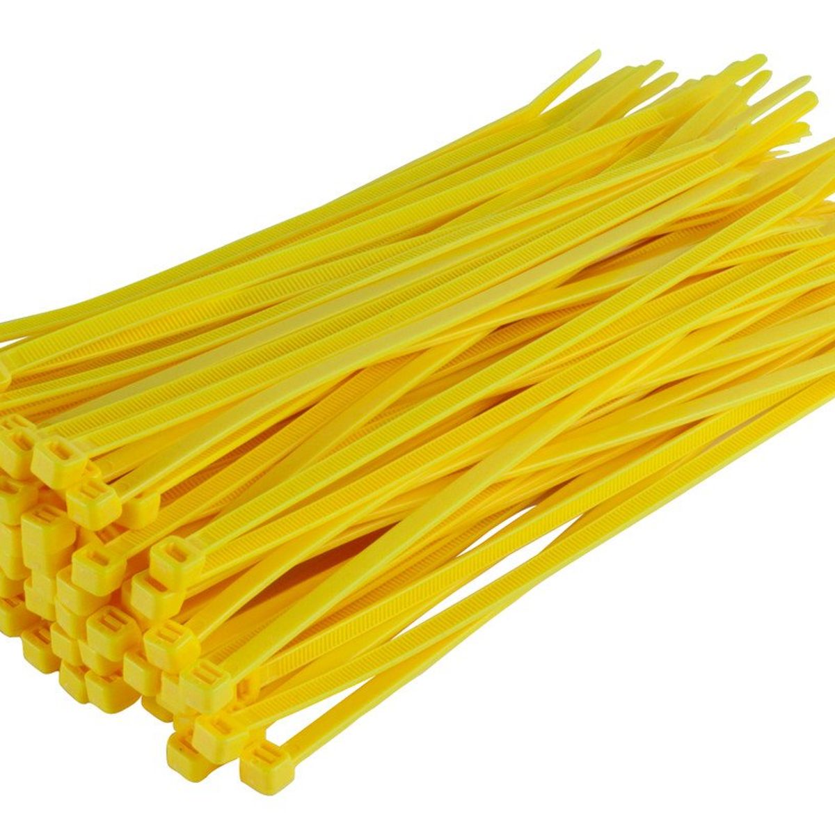 GENERICO - Amarra Cable 200 x 3.5 mm Amarillo (Bolsa 50 Unidades)