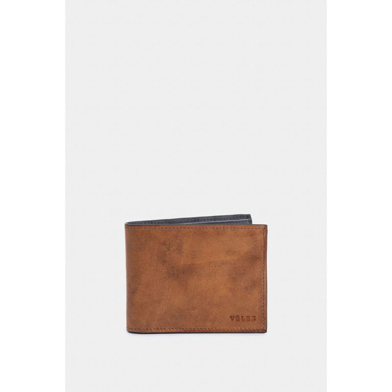 VELEZ - Vélez Billetera Sunlight De Cuero Para Hombre Contraste Miel