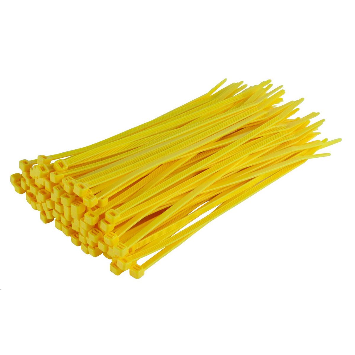 GENERICO - Amarra Cable 150 x 3.6 mm Amarillo (Bolsa 100 Unidades)