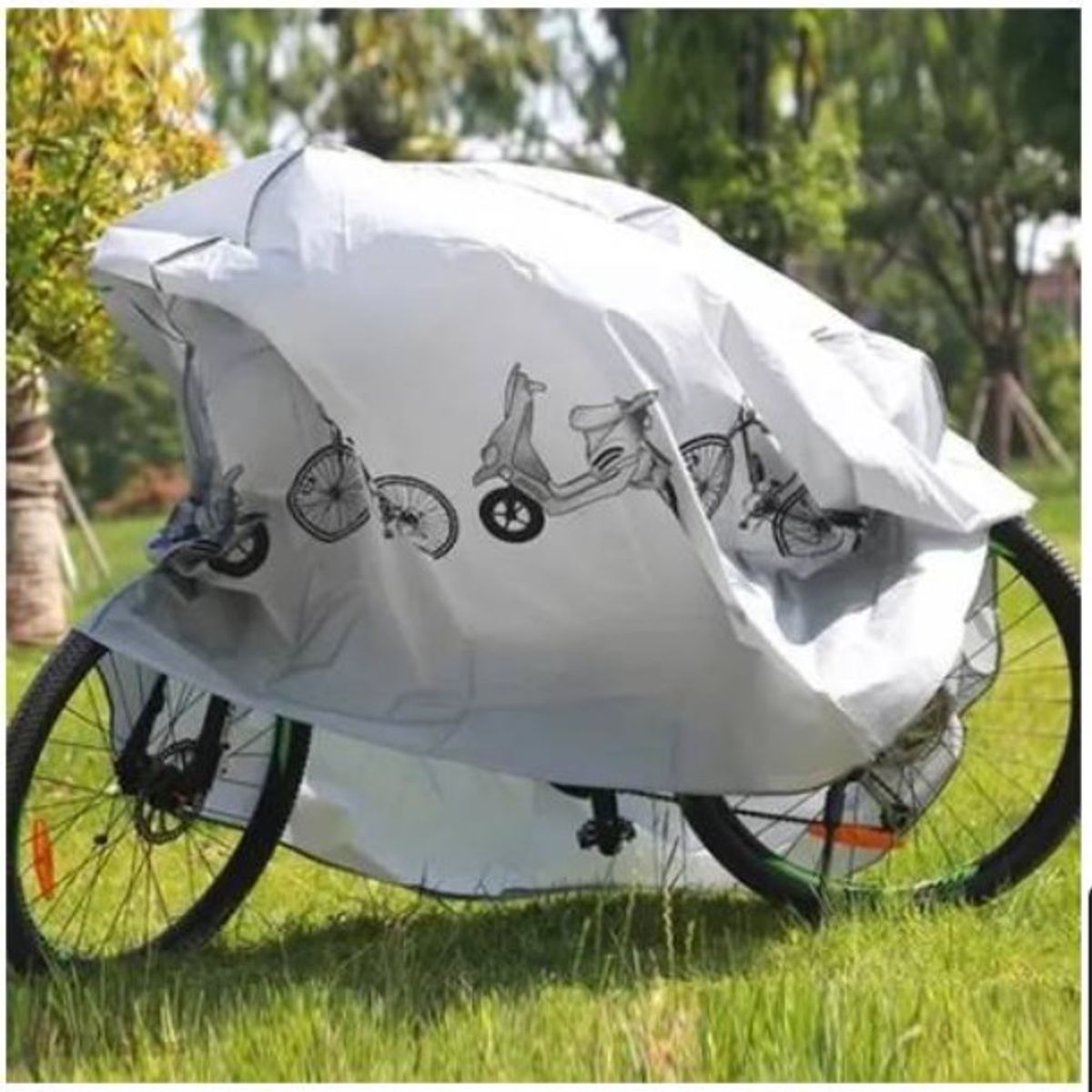 GENERICO - Carpa Funda Lona Cubre Moto Bicicleta Con Diseño