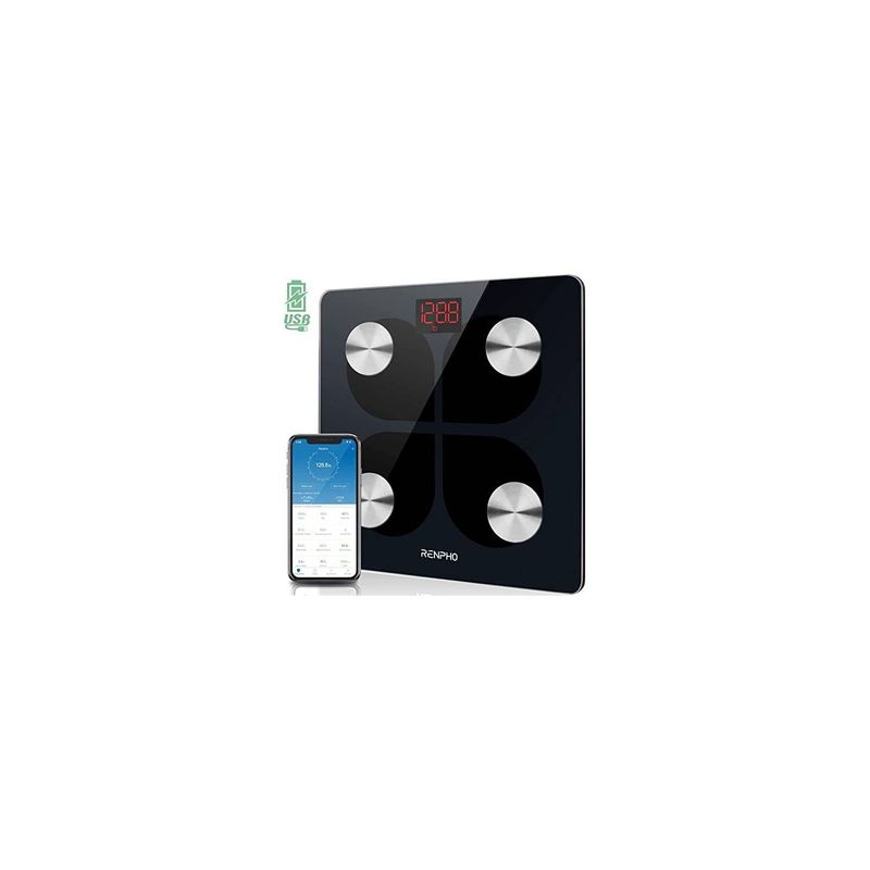 GENERICO - Balanza Smart Báscula pesa digital de baño inteligente Bluetooth 180Kg