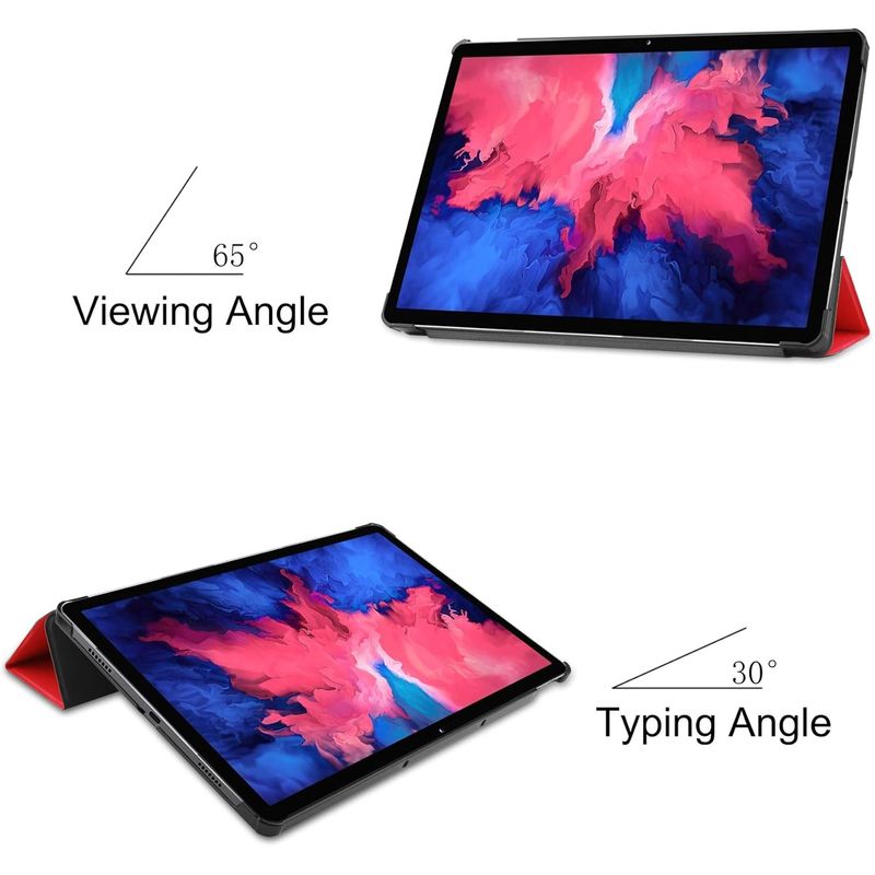 GENERICO - Funda Inteligente compatible con Lenovo Tab P11  Rojo