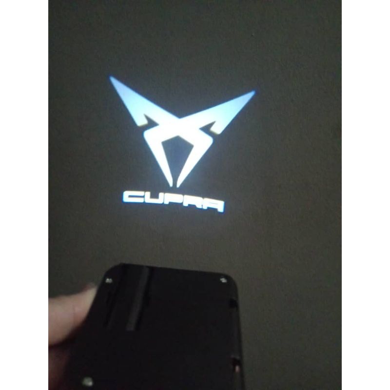 GENERICO - X2 luces led de cortesía o bienvenida CUPRA LOGO BLANCO