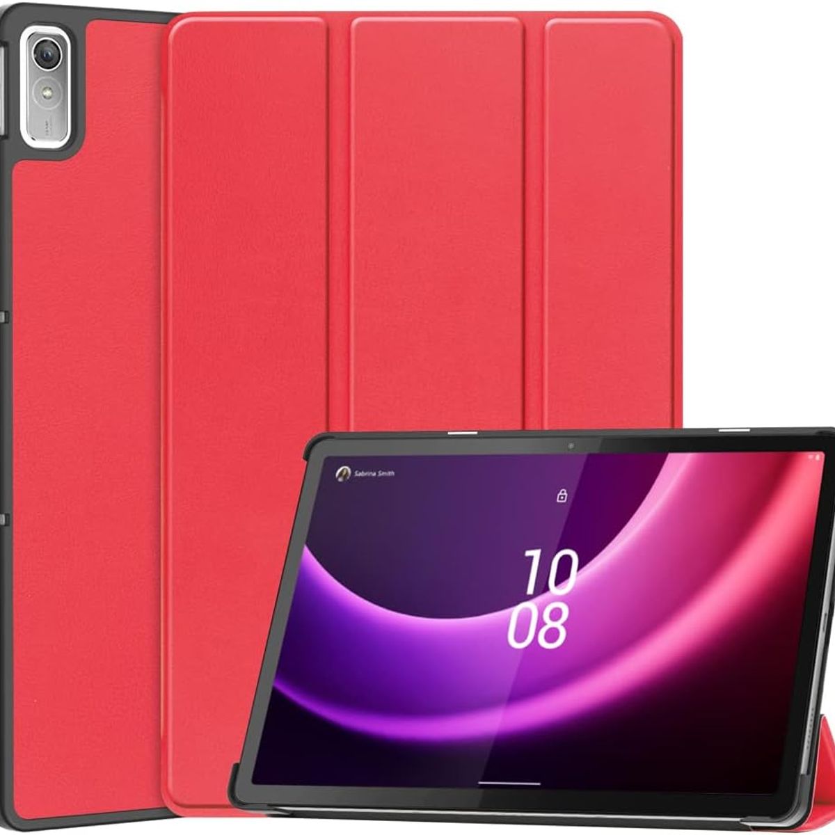 GENERICO - Funda Inteligente compatible con Lenovo Tab P11 2da Gen Rojo