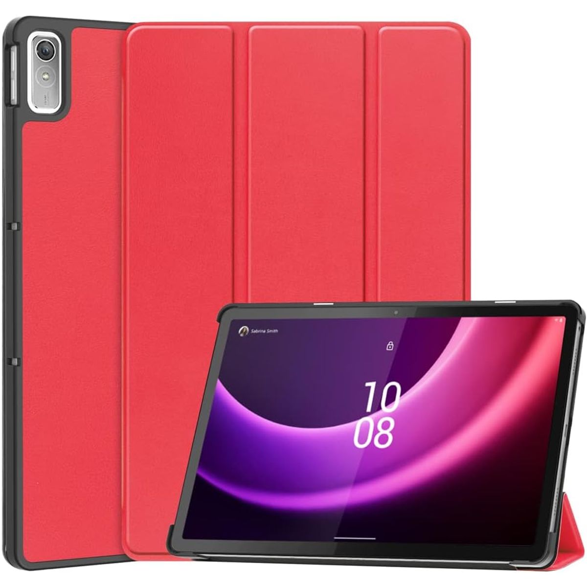 GENERICO - Funda Inteligente compatible con Lenovo Tab P11 2da Gen Rojo