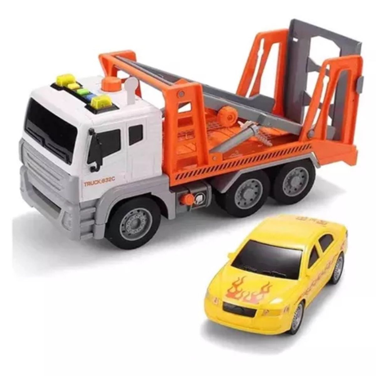 OEM - Camion Grua Vehiculo De Friccion Con Luces Y Sonido Grande