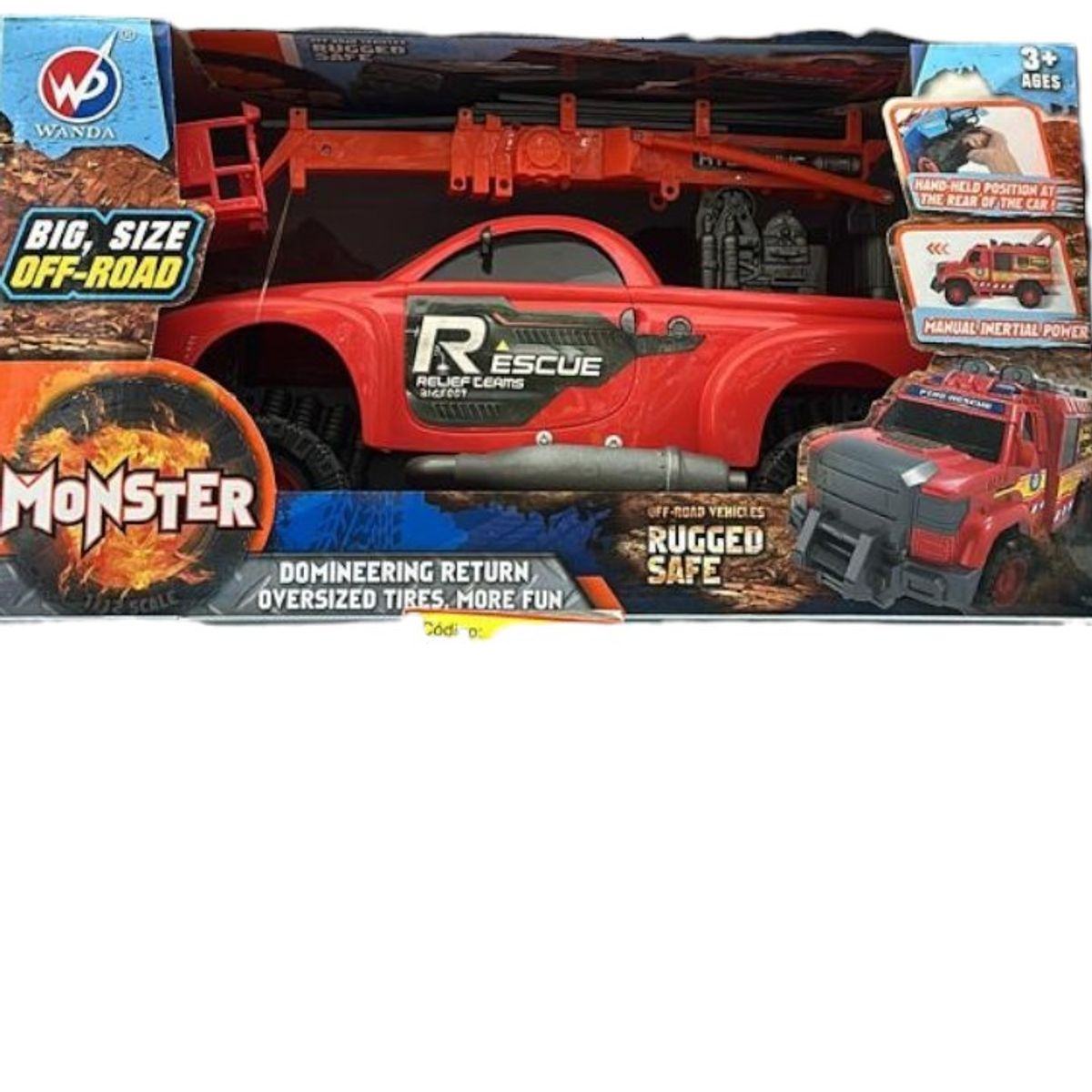 OEM - Camión De Rescate Monster Rojo