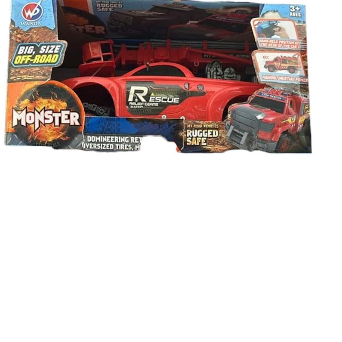 OEM - Camión De Rescate Monster Rojo