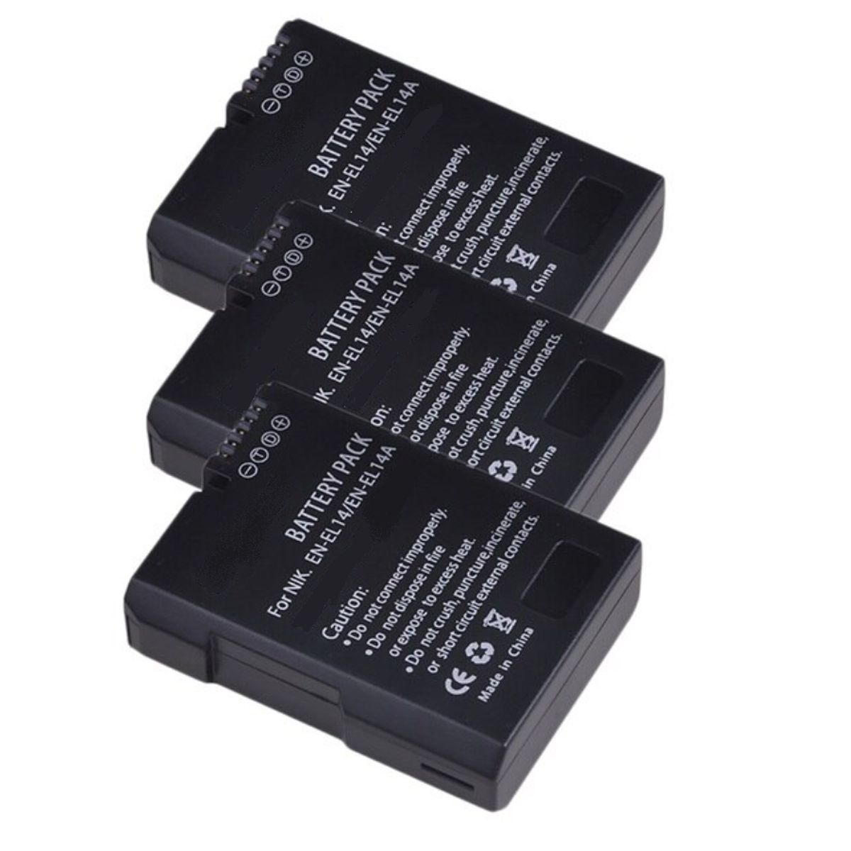GENERICO - 3 BATERÍAS EN-EL14 ALTERNATIVA NIKON