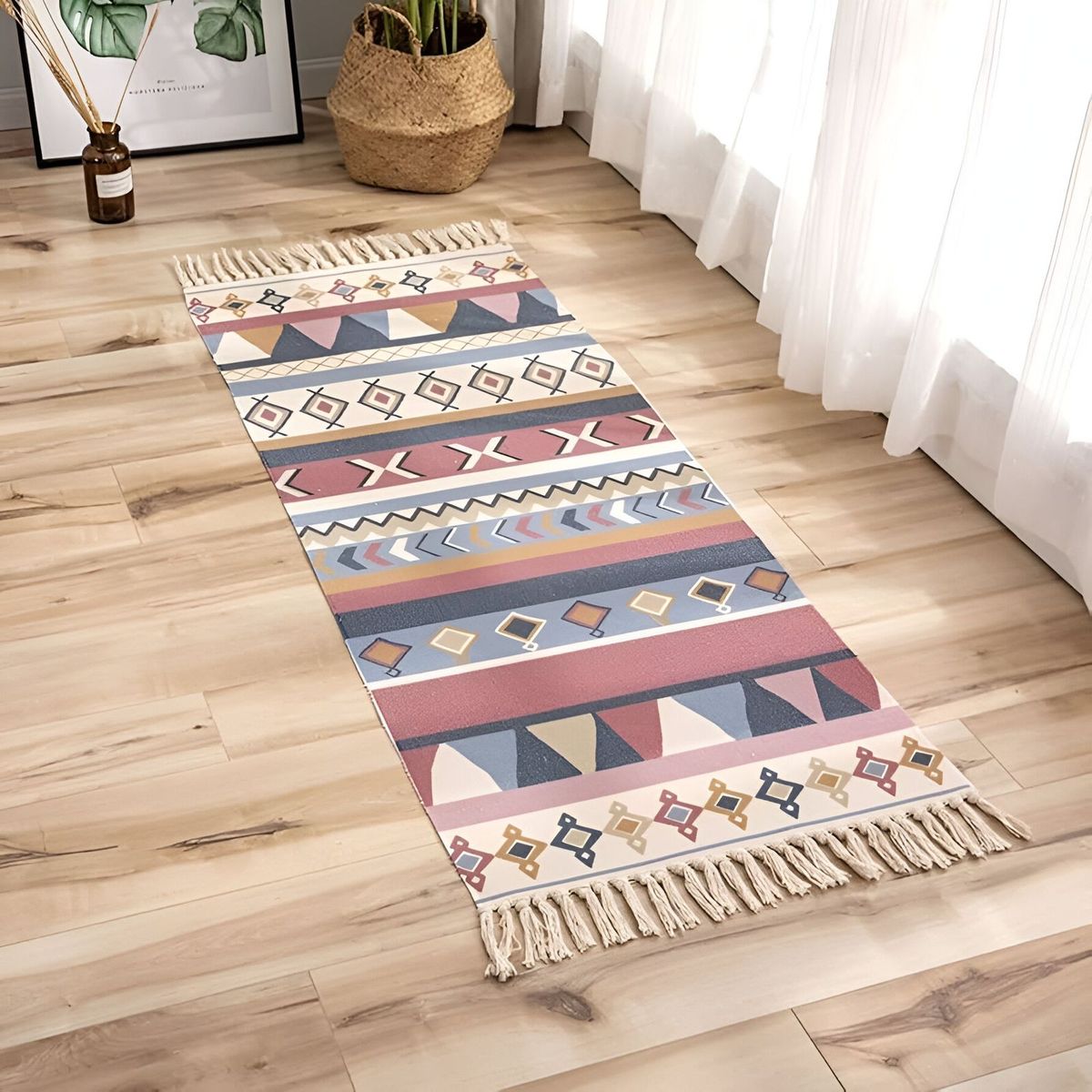 GENERICO - ALFOMBRAS BAJADA DE CAMA BOHEMIA LINO 60X152