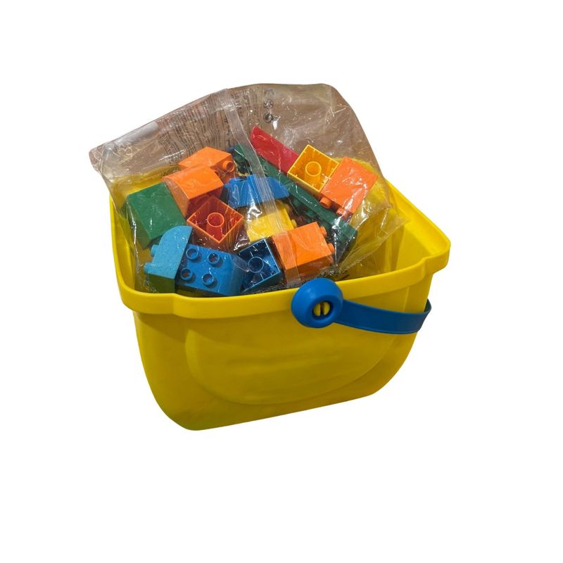 GENERICO - Bloques Construcción (Building Blocks),  63 Piezas con balde