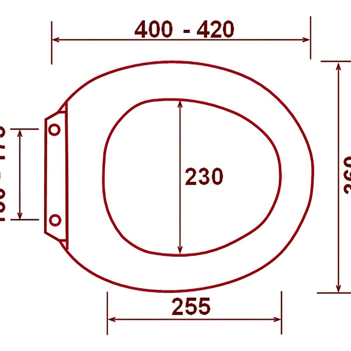 GENERICO - Asiento Y Tapa De Cierre Lento De Wc Blanca Fuscher