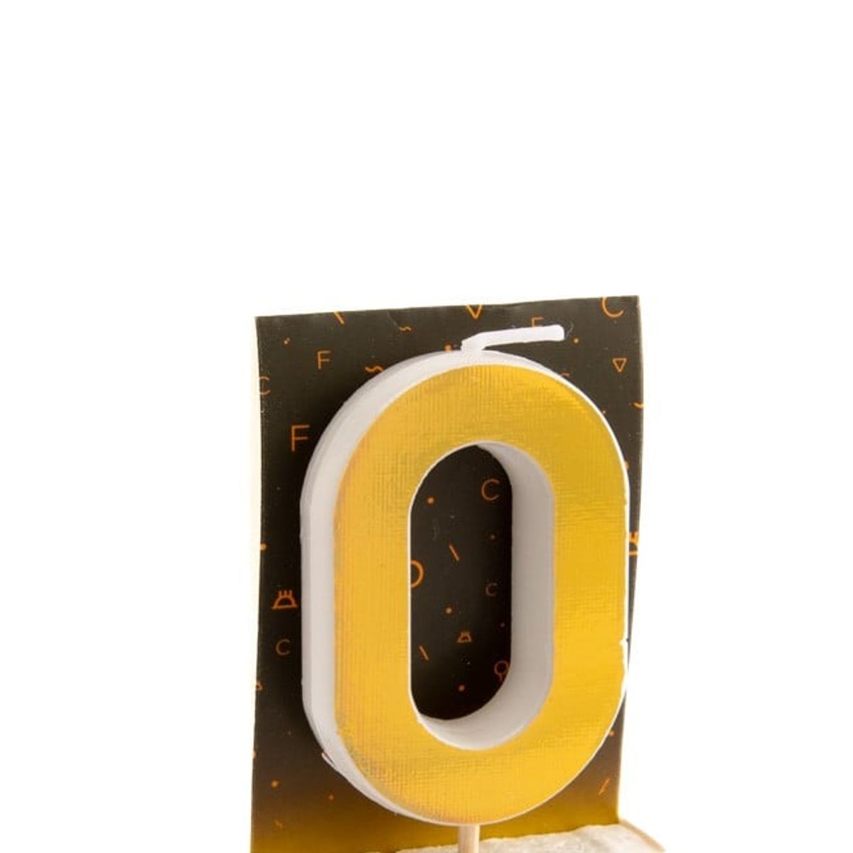 GENERICO - VELA NUMERAL HOLO GOLD 0