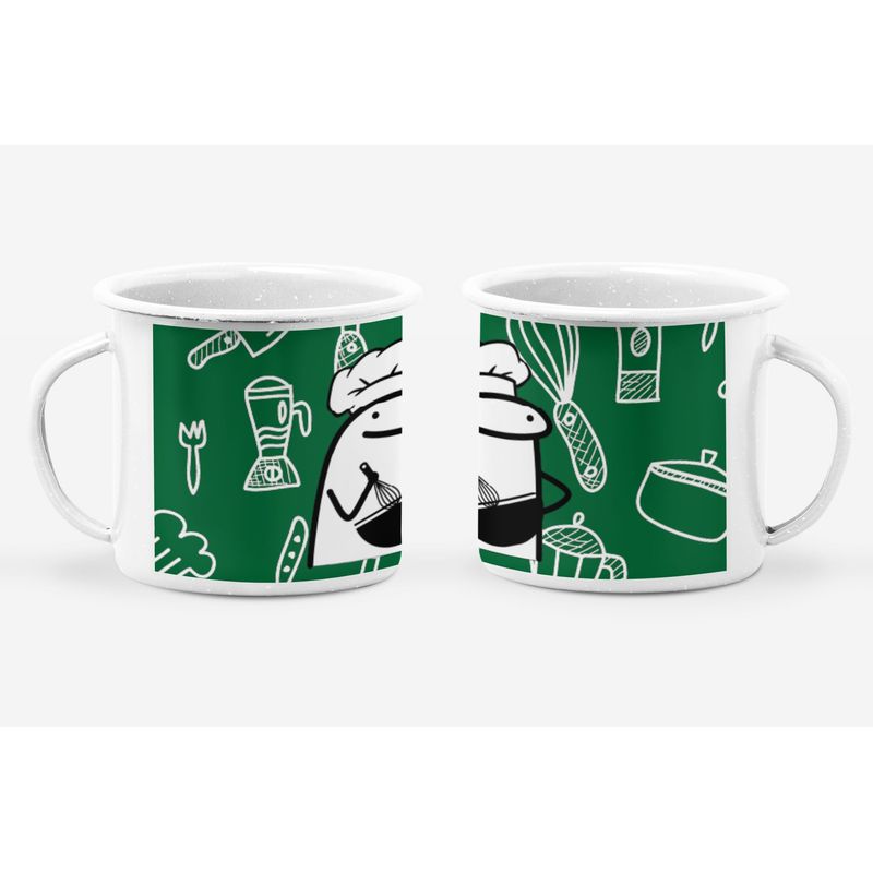 S/M - Taza Enlozada Lechera Chef Regalo Cocinero Profesion