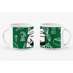 S/M - Taza Enlozada Lechera Chef Regalo Cocinero Profesion