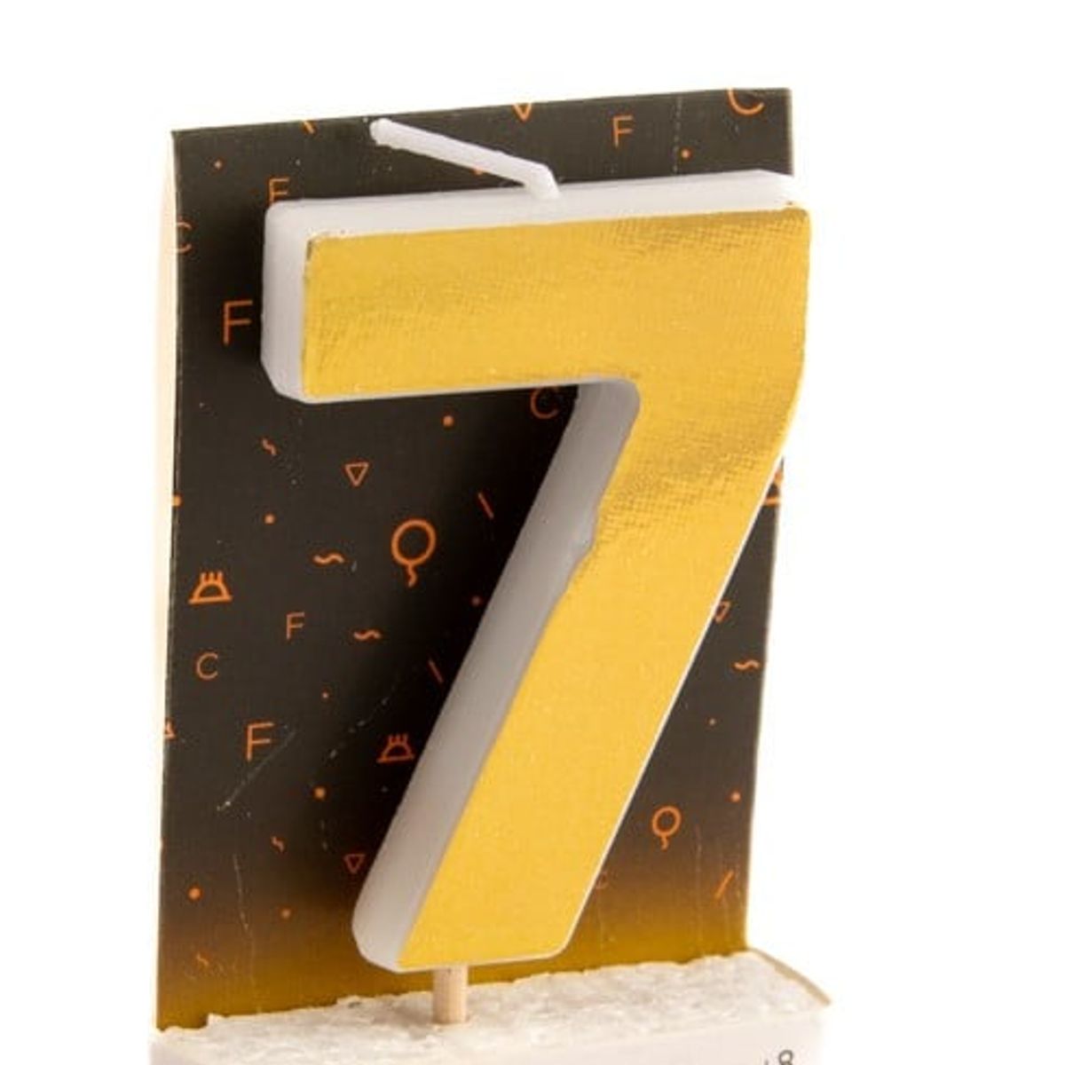 GENERICO - VELA NUMERAL HOLO GOLD 7