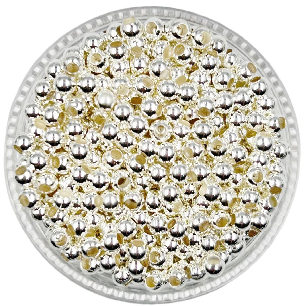 GENERICO - Balines Pequeños Para Bisutería De Baño De Oro 5gr - Plateado - Talla Única