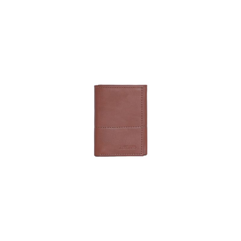 LEVIS - Billetera Hombre Trifold Café Levis