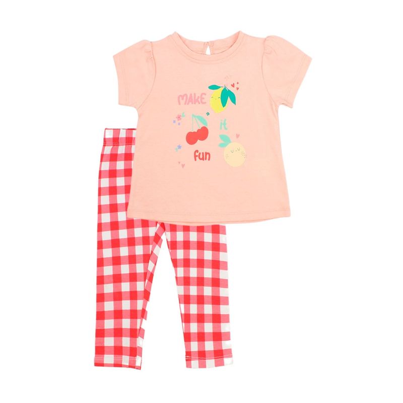 FICCUS - Conjunto Bebé Niña Energy Coral