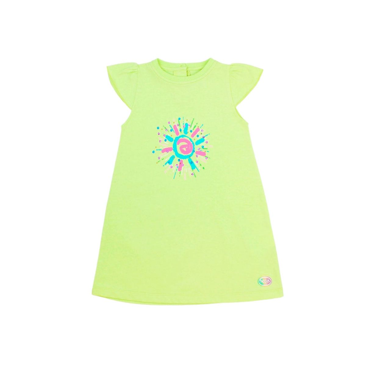 FICCUS - Vestido Kids Niña Malibu Verde Lima