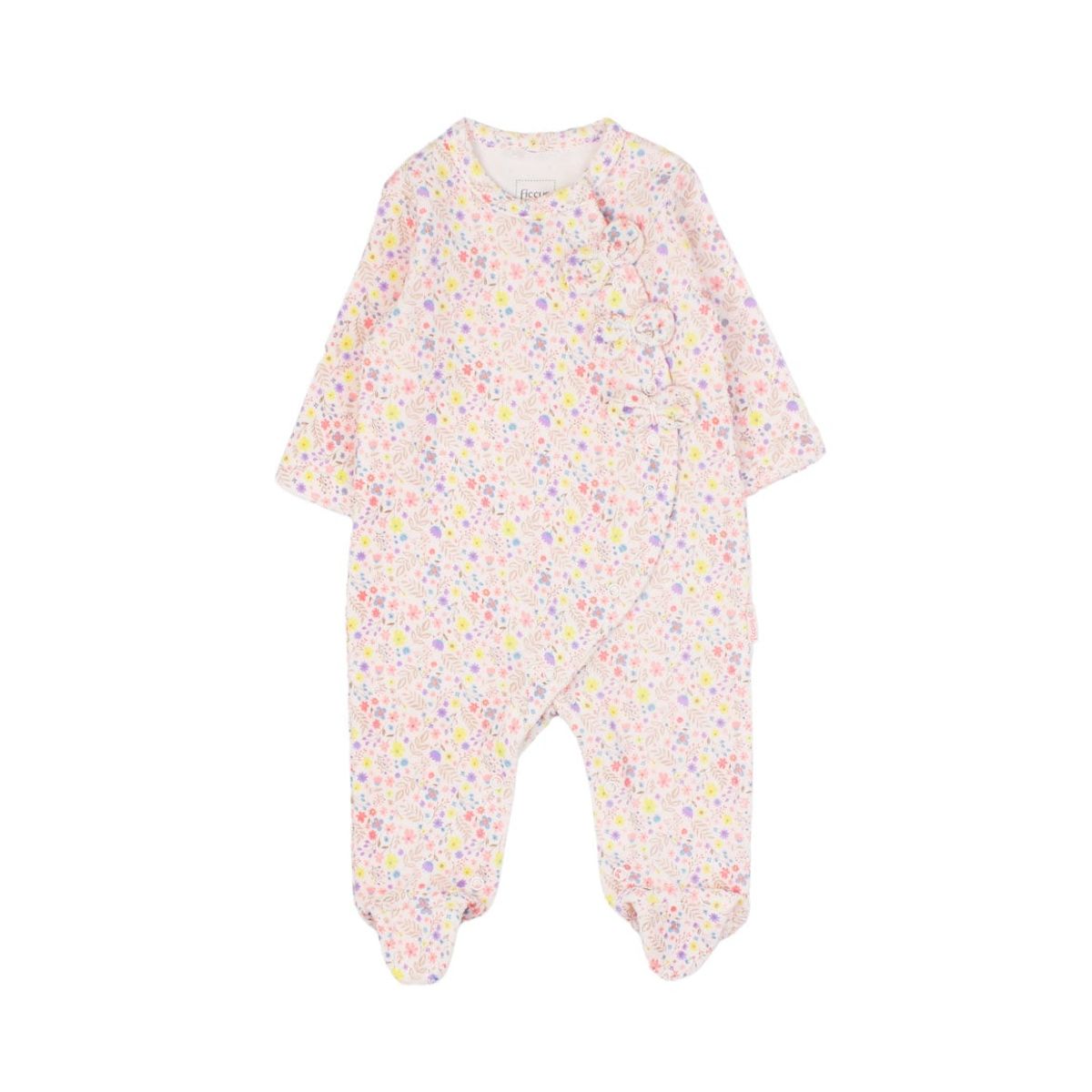 FICCUS - Osito New Born Niña Cute Garden Rosa