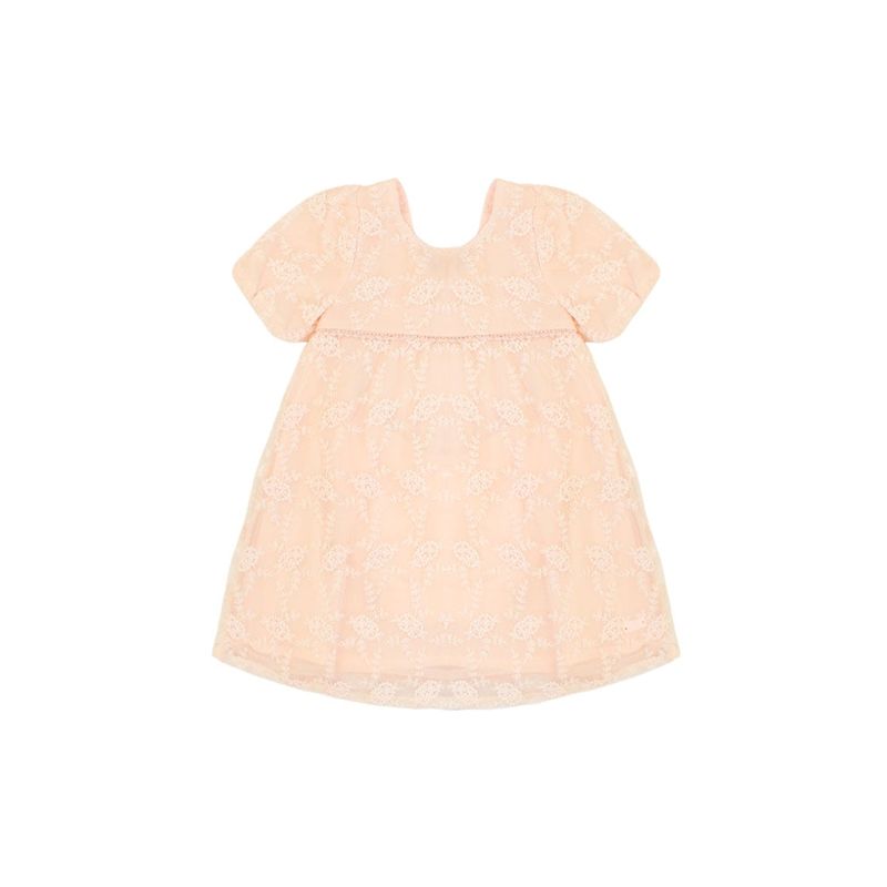 FICCUS - Vestido Bebé Niña Must Have Coral