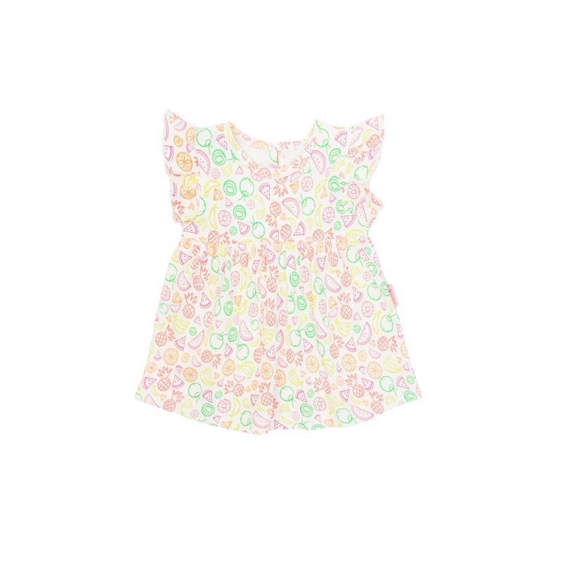 FICCUS - Vestido New Born Niña Colorful Café Claro